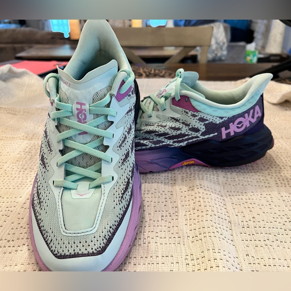 Hoka sneakers.